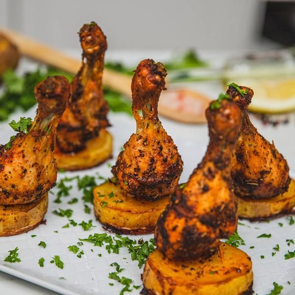 Baked Drumsticks with Potatoes — Bim Bim Cooks