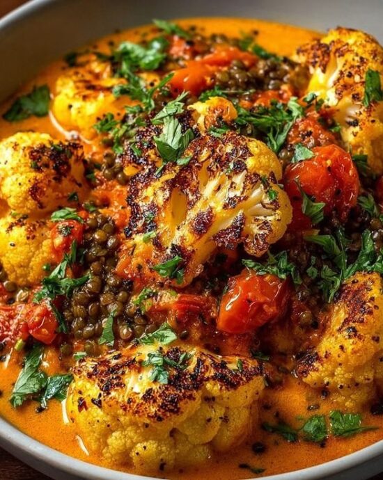 Cauliflower with Minced Meat in Tomato — Bim Bim Cooks
