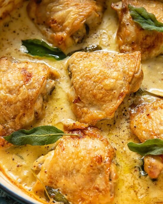Chicken Francese with Sage — Bim Bim Cooks