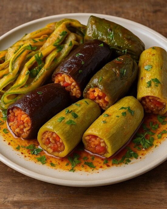 Stuffed Eggplant & Zucchin — Bim Bim Cooks