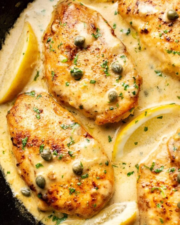Thin-Sliced Chicken Piccata — Bim Bim Cooks